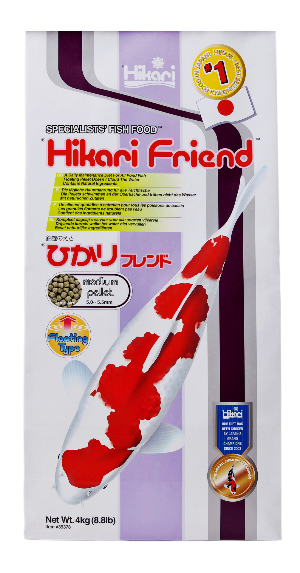 Hikari Friend Medium 4 kg ( Grundpreis 9,00€/Kg)