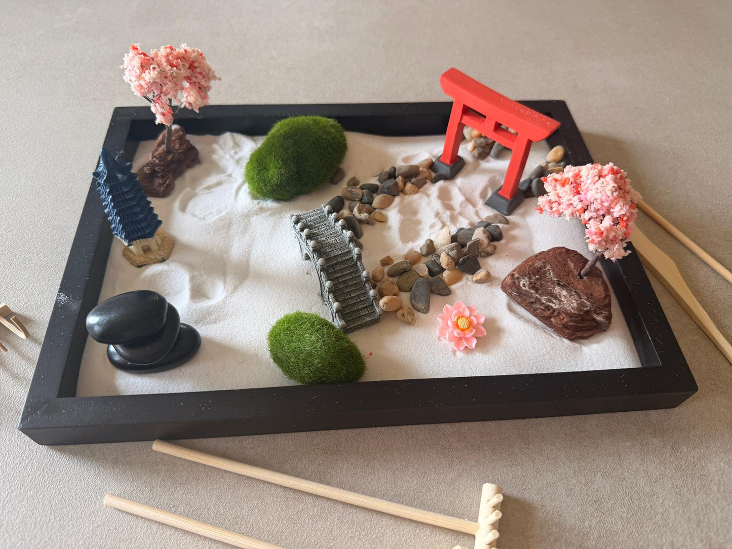 Mini Zen Sand Garden Kit Japan Garten