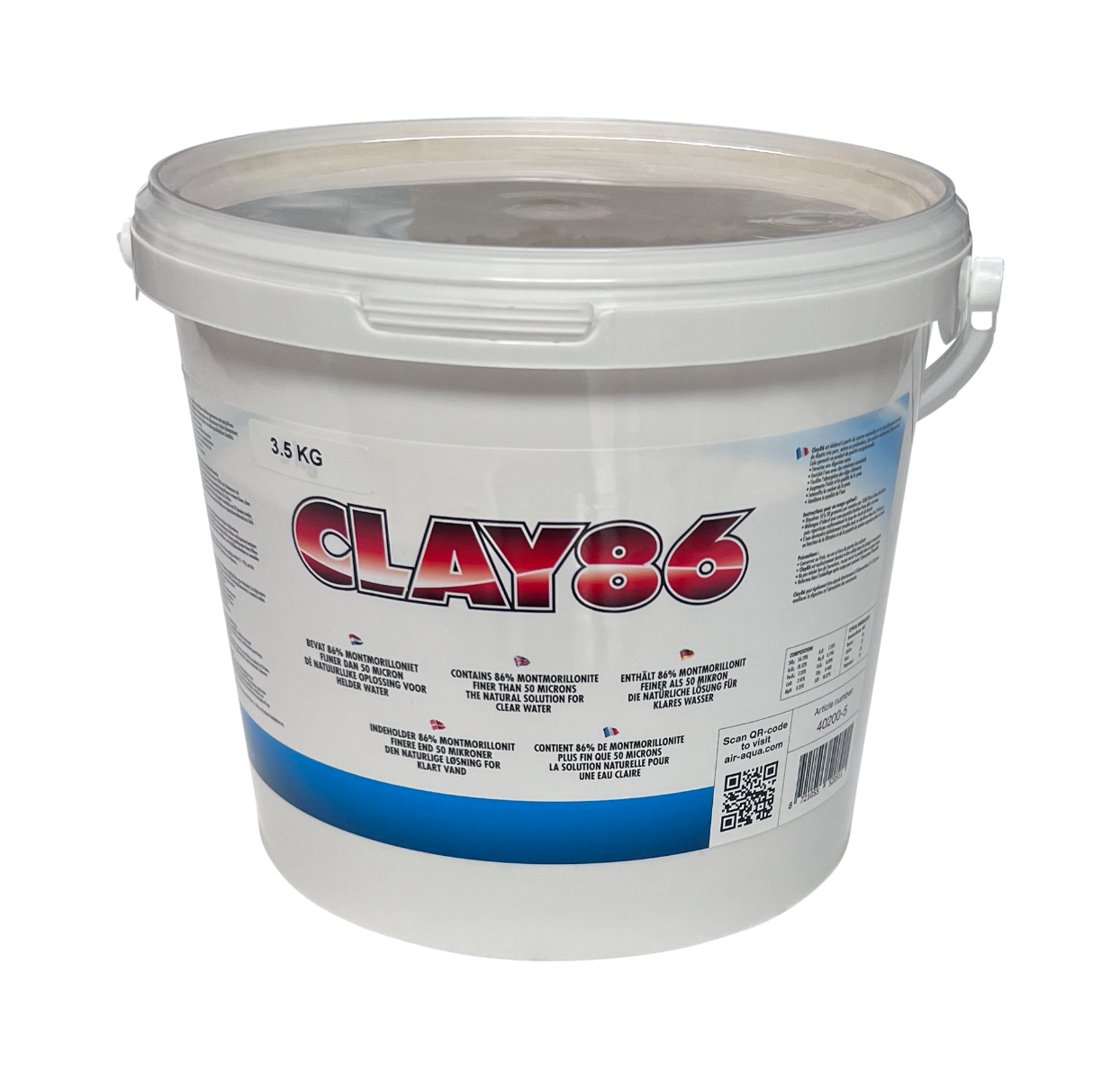Air Aqua Clay86 3,5kg (Grundpreis 15,70€/kg)