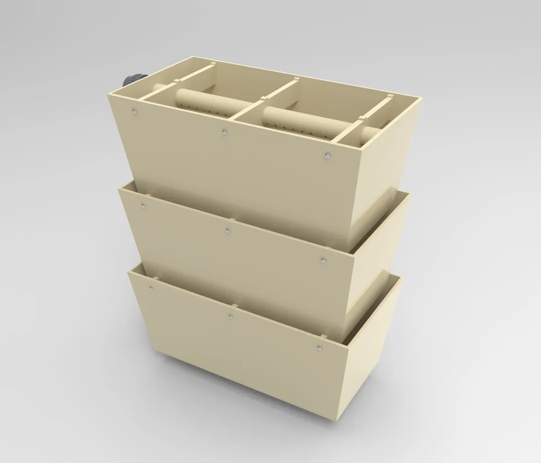 Rieselfilter TF60 mit 2x 110 Ø Ausgang