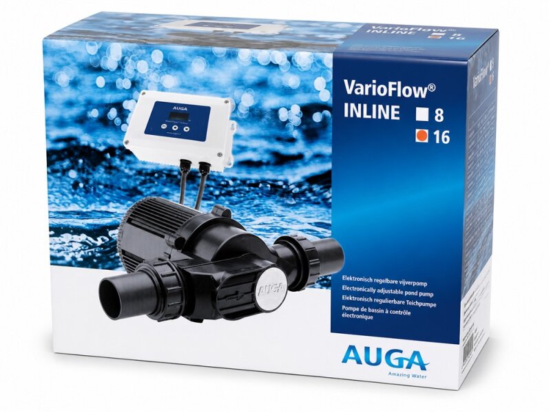 AUGA VarioFlow Inline 16 Teichpumpe – Leistungsstarke Inline-Pumpe für professionelle Filtersysteme