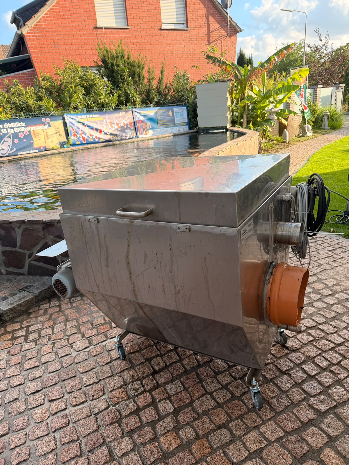 Kundenauftrag XXL Edelstahl Trommelfilter