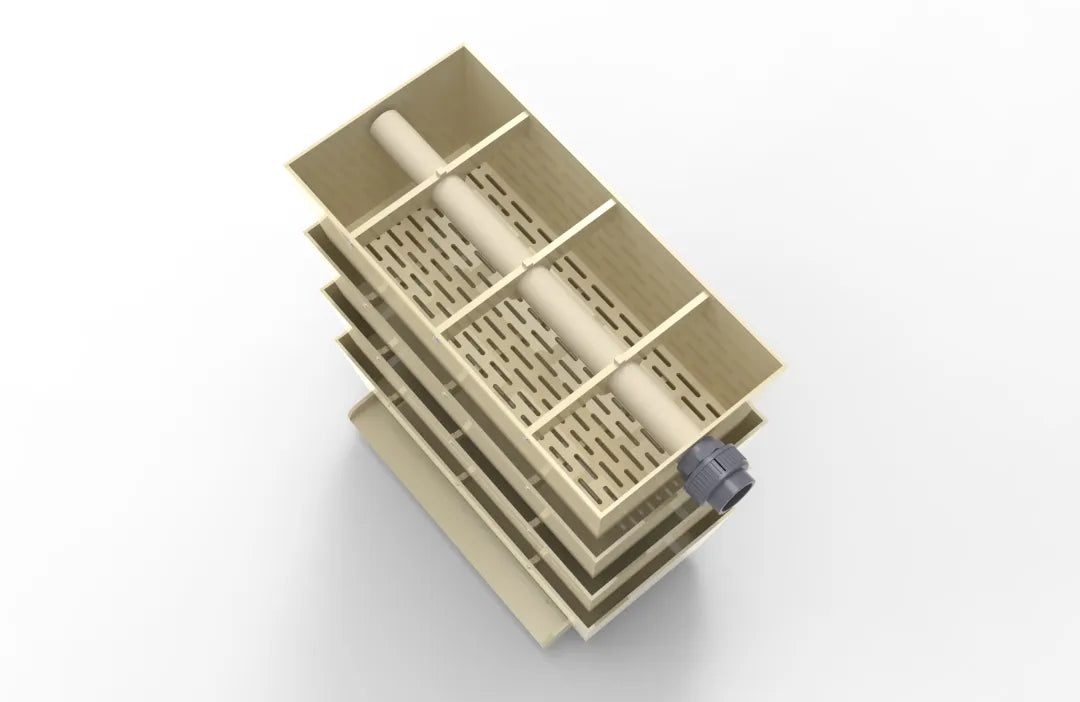 Rieselfilter TF100 mit Wasserfall