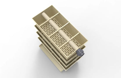 Rieselfilter TF100 mit Wasserfall