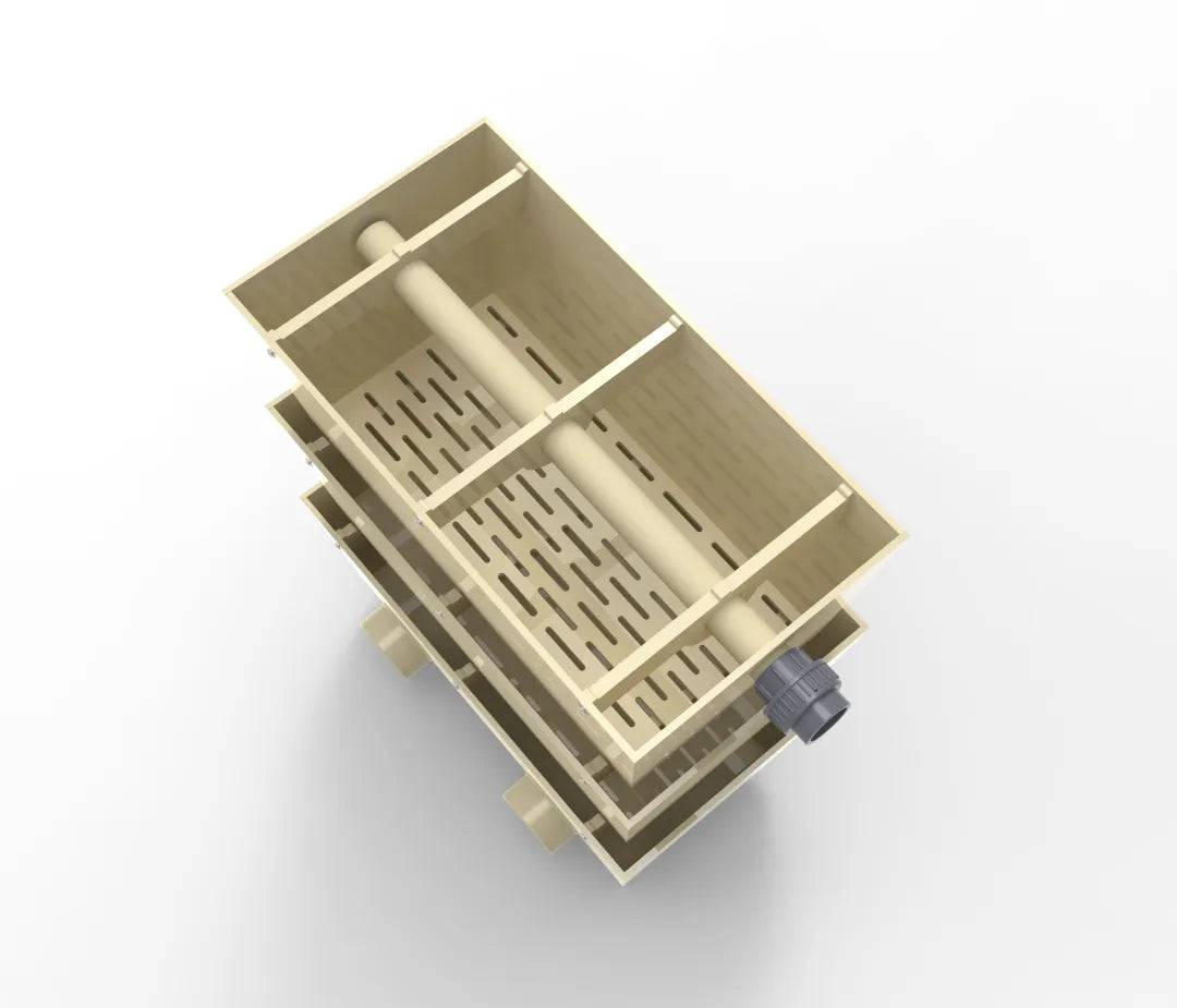Rieselfilter TF60 mit 2x 110 Ø Ausgang