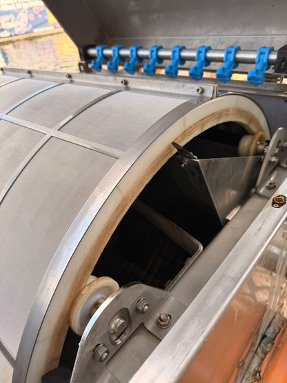 Kundenauftrag XXL Edelstahl Trommelfilter