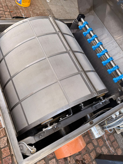 Kundenauftrag XXL Edelstahl Trommelfilter