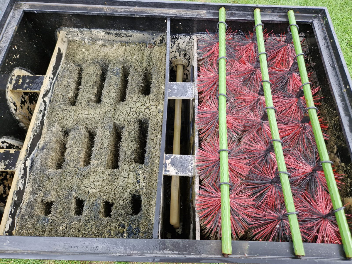 Kundenauftrag gebrauchter PE Mehrkammerfilter mit Filtermaterial