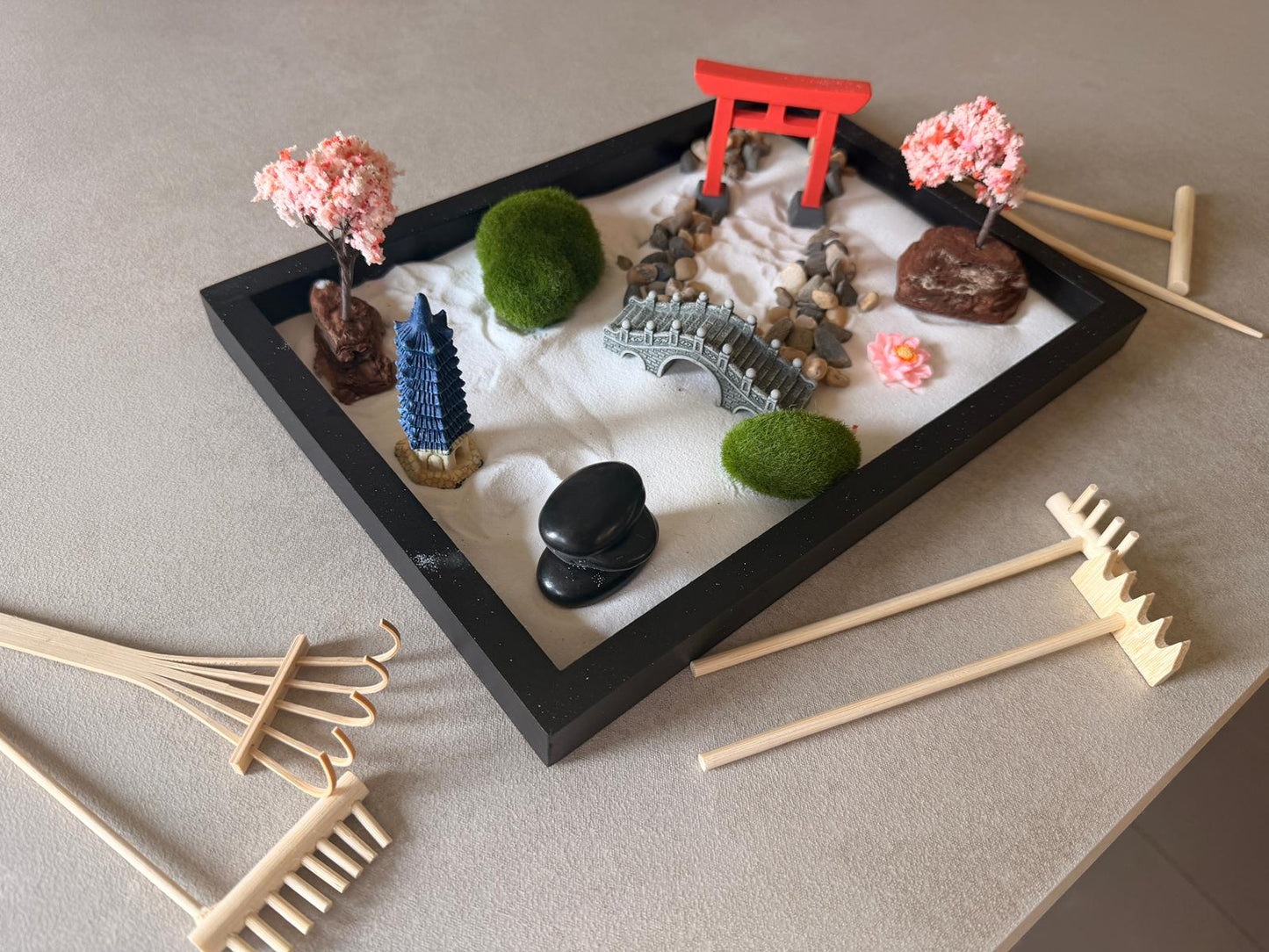 Mini Zen Sand Garden Kit Japan Garten