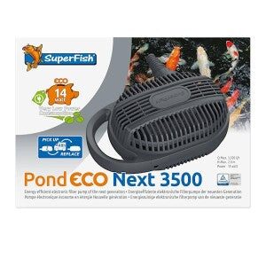 Superfish Teichpumpe Pond Eco Next 3500 (14W - 3500 l/h) optional regelbar